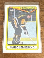 1990-91 Topps Penguins Hockey Card #175 Mario Lemieux