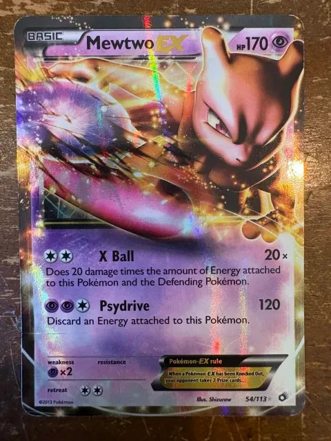 Mewtwo EX 54/113 Legendary Treasures Holo
