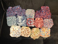 Lot of 110 2.5 inch Handmade Granny Squares - various colors and patterns