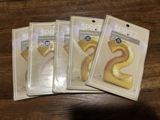 New SPRITZ Giant Gold Balloon Number 2 Mylar Birthday Party 45  Inches Lot Of 5