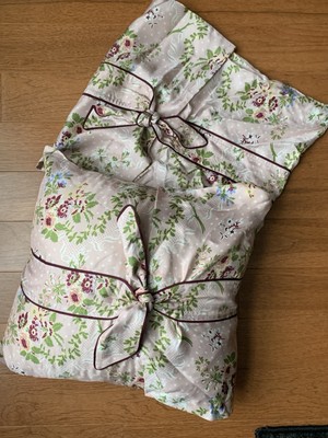 Tori Burch Sugar Berry Floral Silk Pillow Cover Pajama Bag (2) 14x14 Covers Only