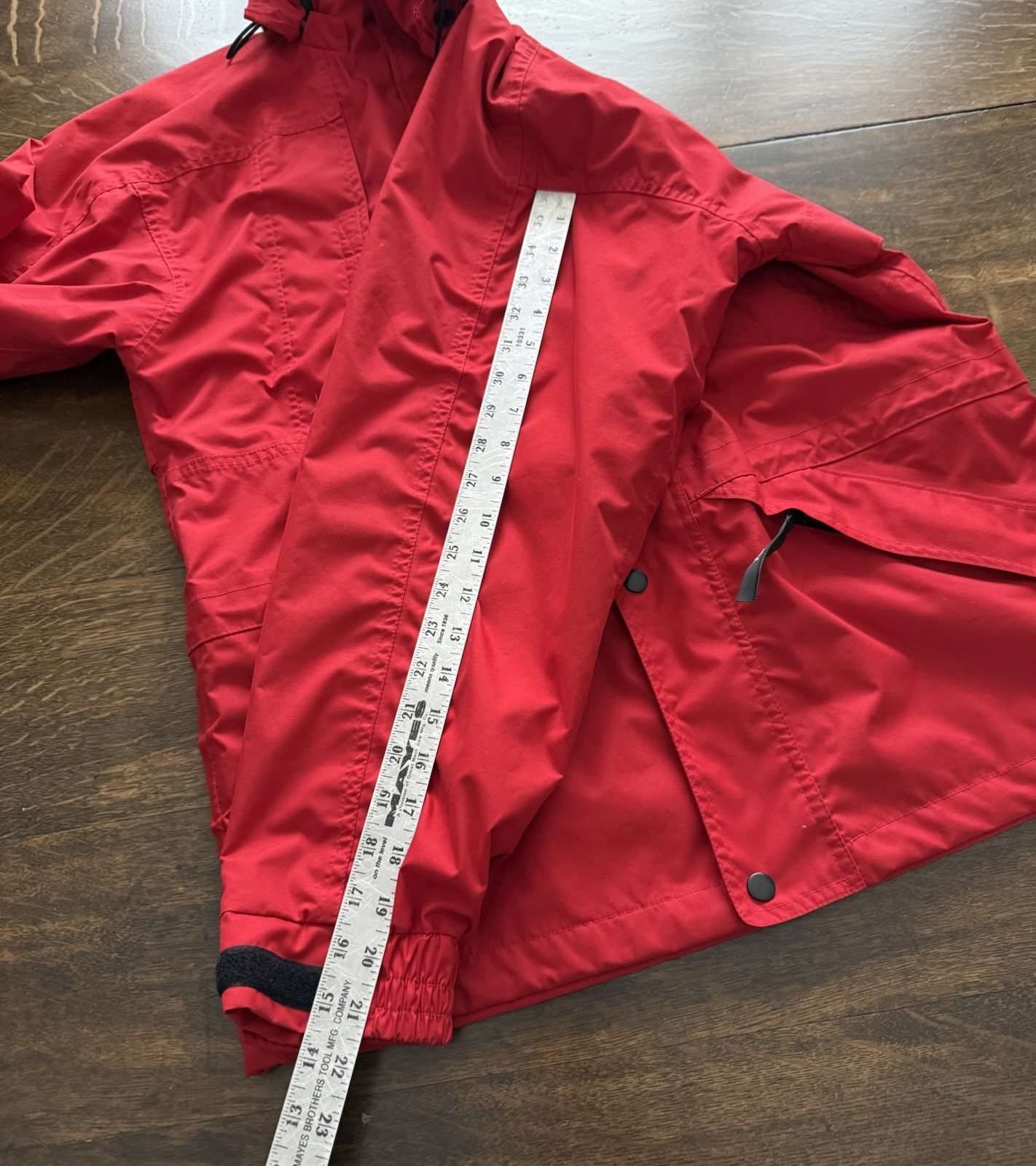 Helly Hansen Red Shell Rain Wind Jacket Mens Smal… - image 10