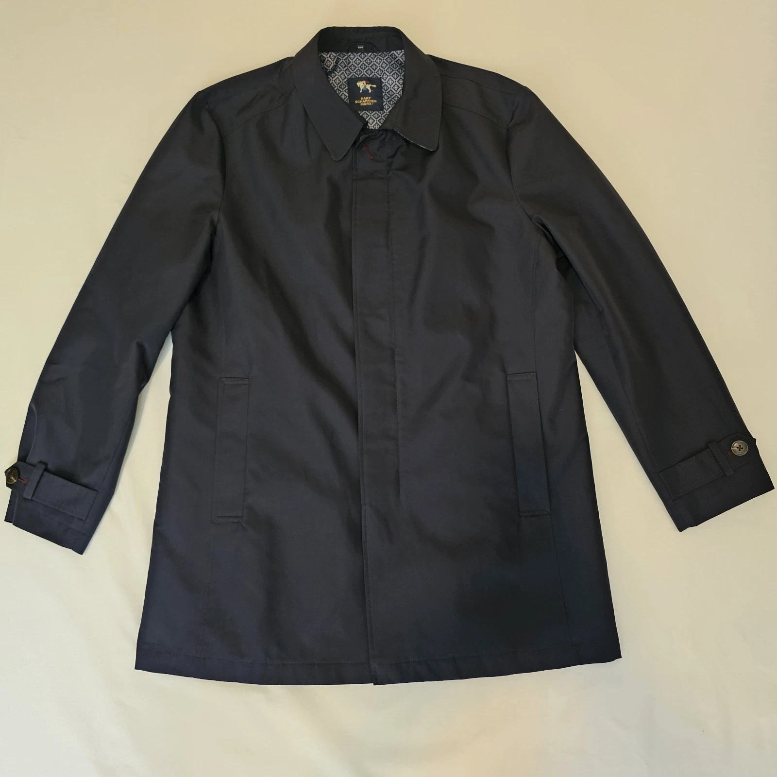 Hart Schaffner Marx Mens 40R Water Resistant Rain Wind Field Jacket