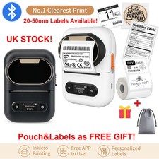 Bluetooth Label Maker Portable Wireless Thermal Label Printer Sticker Inkless