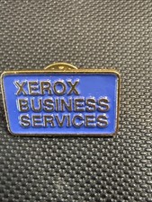 Vintage Xerox Business Services Enamel Metal Pin Hat Lapel