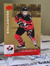 2017 Upper Deck Team Canada Juniors Exclusives Red 095/199 Lauriane Rougeau #20