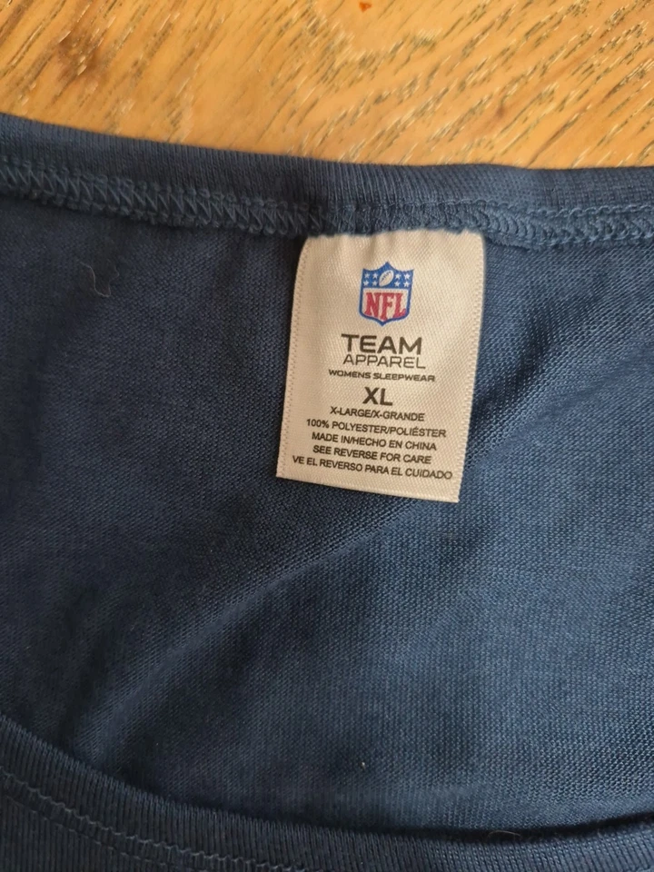 Logotipo tanque azul NFL Seattle Seahawks e gráficos de letras verdes brancas femininas tamanho XL - Imagem 2 de 4