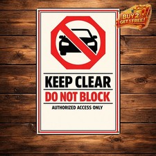 No Parking UV Protected Waterproof Aluminum Metal Sign 8x12 Inch