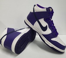 Nike Dunk High Shoes Youth Size 5.5Y White Purple Court Nike DH9751-100 Sneaker