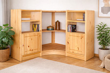 Eckregal Regal  Regalsystem Bücherregal Kiefer natur flexibel & erweiterbar