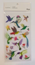 Hummingbirds & Flowers Scrapbooking Stickers By Recollections 