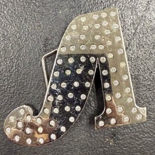 Large  A  Belt Buckle   Bold  Classic Statement Piece 