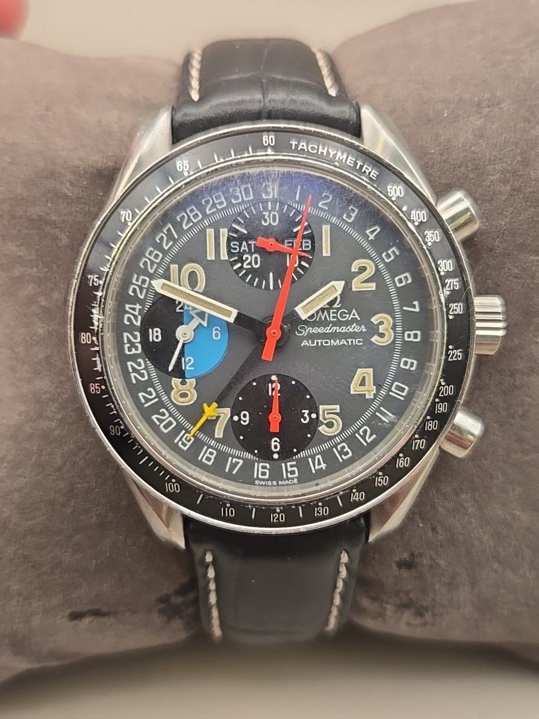 Omega Speedmaster MK40 "Schumacher" Triple Calendar Chronograph Watch 175.0084 