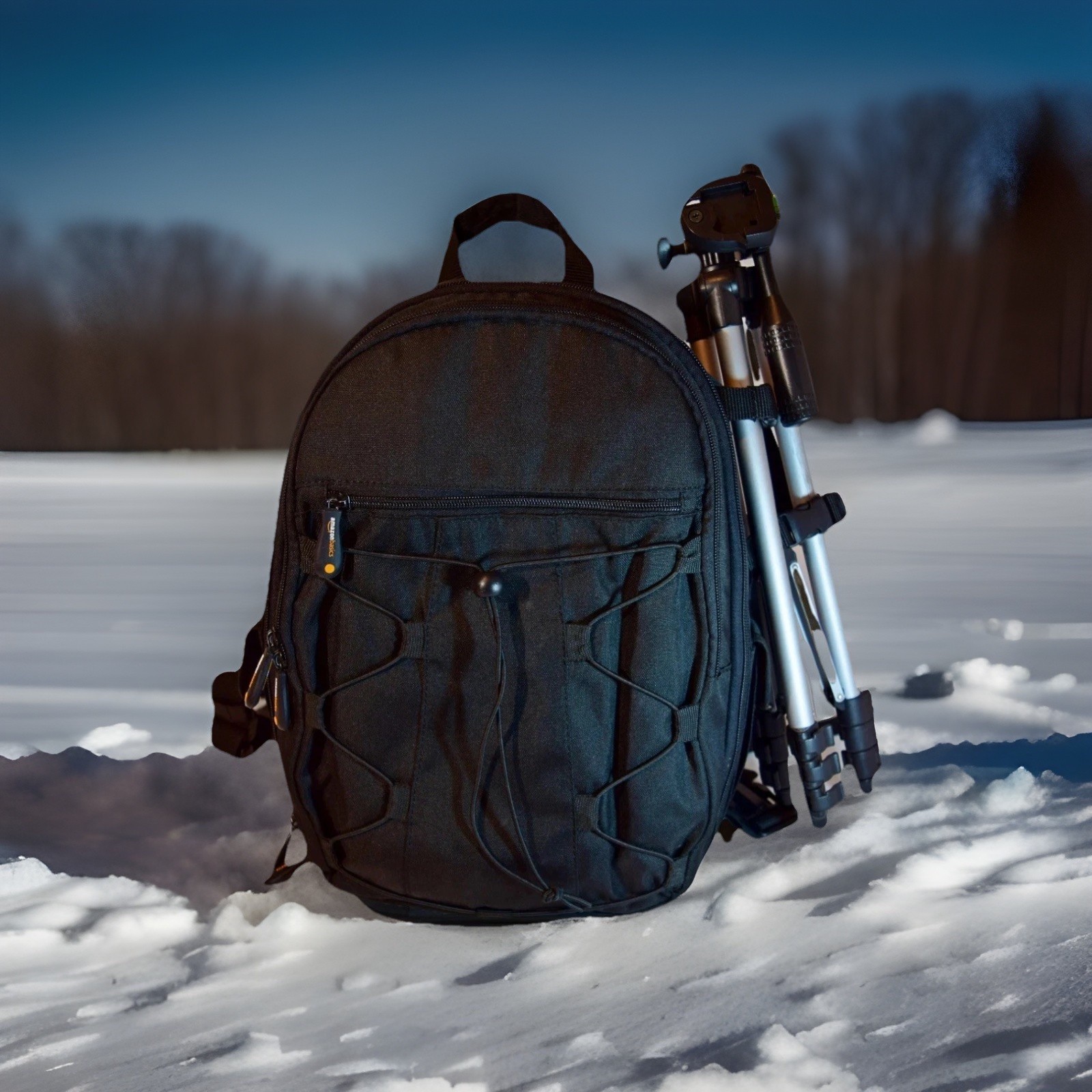 Backpack for DSLR Cameras/Accessories &ndash;  Black, AmazonBasi