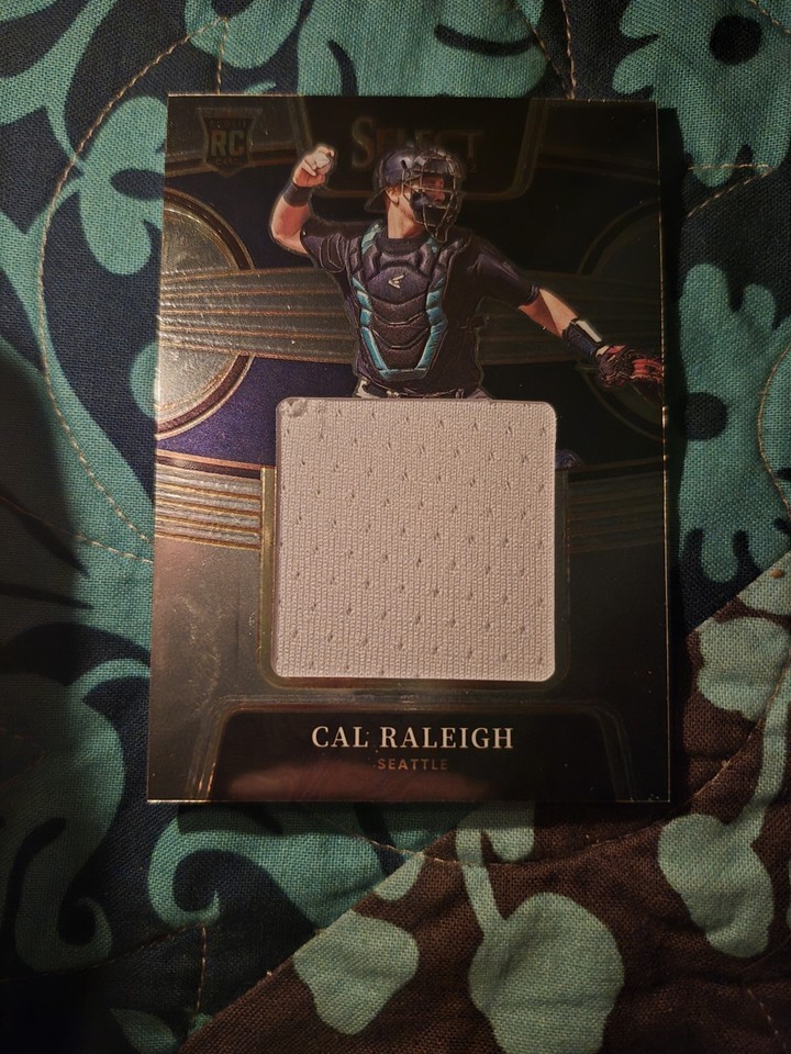 2022 Panini Select RJS-CR Cal Raleigh Rookie Jumbo Seattle Jersey Card ...