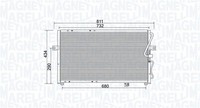 Kondensator Klimaanlage Magneti Marelli 350203985000 FüR KIA Carnival 2 GQ 1 UP