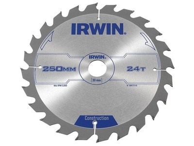 IRWIN - Circular Saw Blade 250 x 30mm x 24T ATB