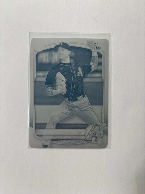2025 Bowman Yu-Min Lin 1/1 Printing Plate Cyan 1st Bowman