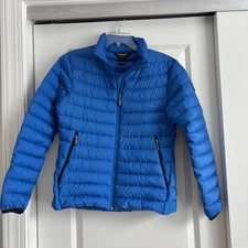 Sunice Men’s Goose Down Puffer Jacket Blue Sz S Snow Skiing Insulated