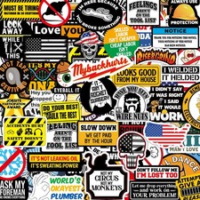150 PCS Funny Hard Hat Stickers for Adults Dark Humor, Hilarious Decals for T...