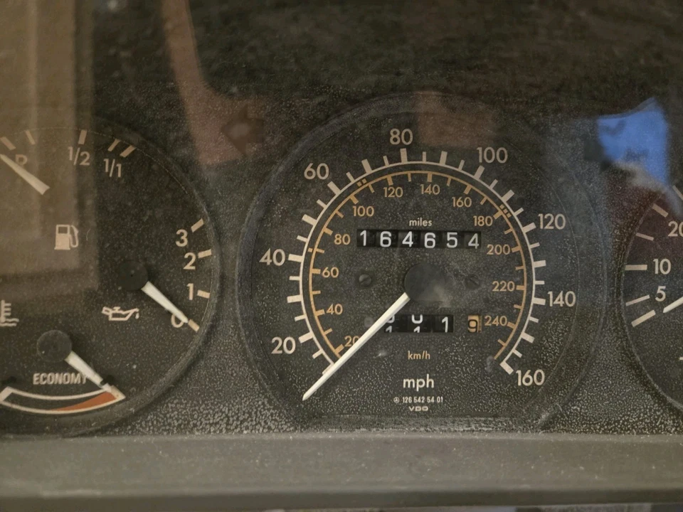 1984 Mercedes 500SEL Speedometer Instrument Cluster 164K Miles 1982-1984 — 第 2/4 张图片