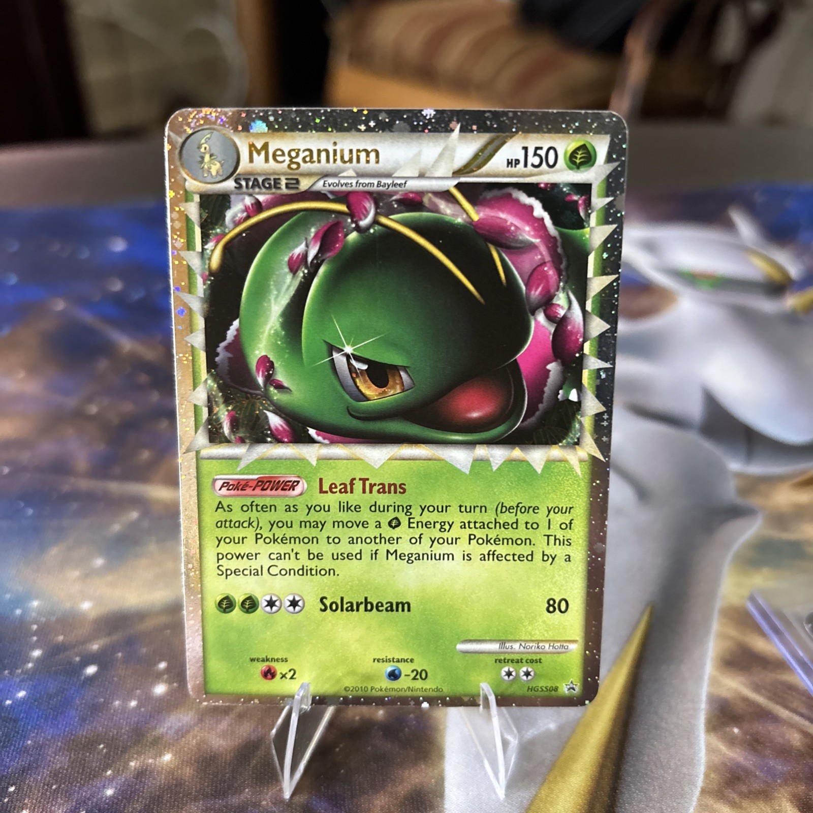 Meganium – HGSS08 Promo – Holo Pokémon Card NM/LP