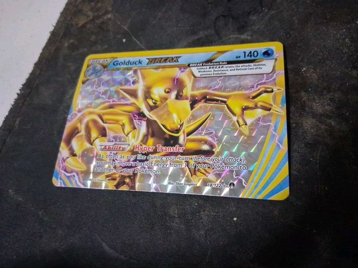Golduck BREAK 18/122 Breakpoint Holo Foil Pokemon Tcg Card Game