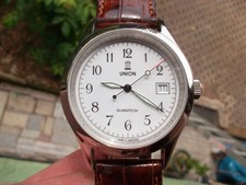 ältere UNION Glashütte, ETA 2824, Automatic  Ø 39 mm, echt Krokodil,  Alligator