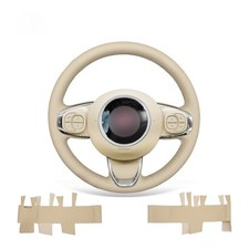 Mewant Custom Artificial Leather Steering Wheel Cover For Fiat 500 500c