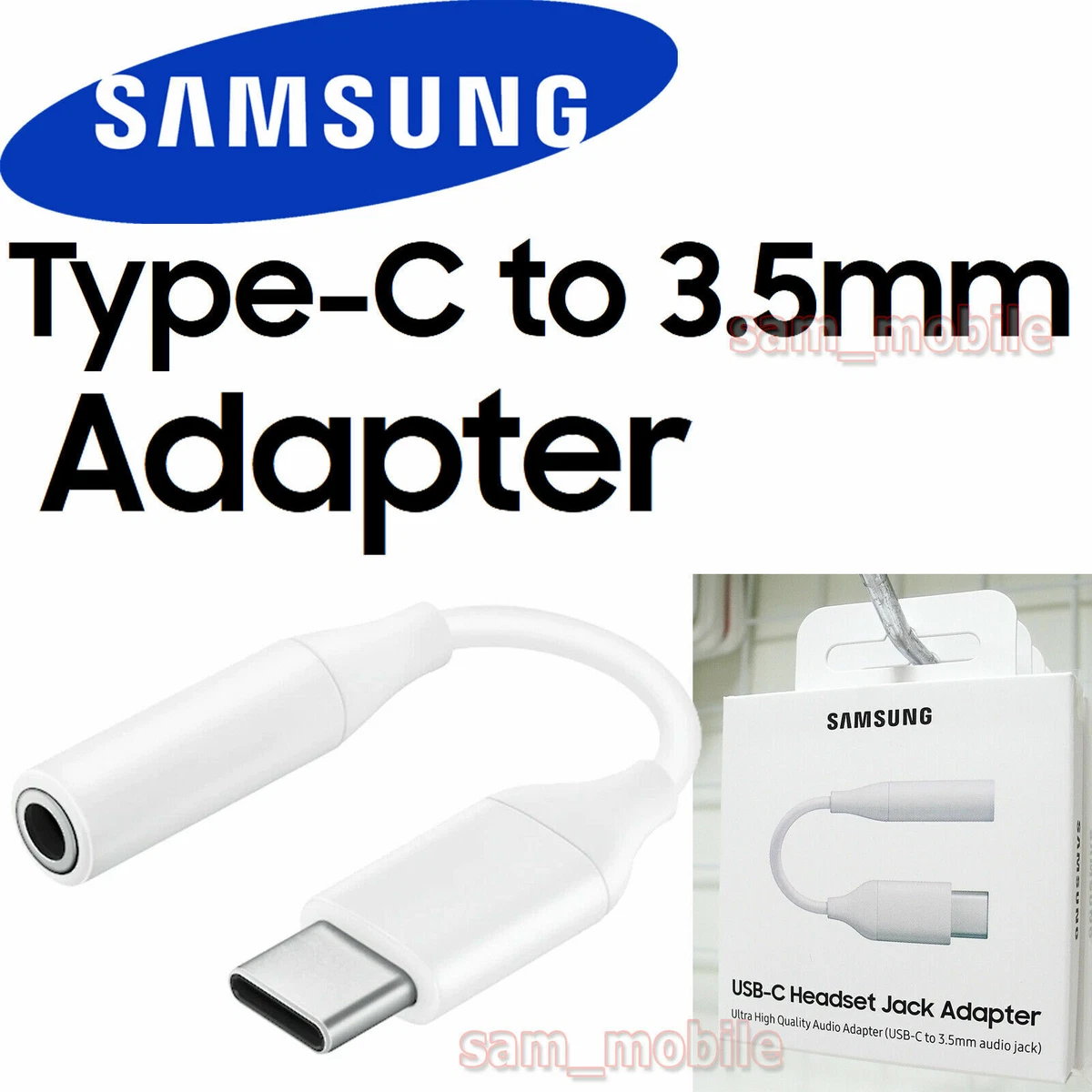 SAMSUNG EE-UC10JUWEGUS USB-C to 3.5mm Headphone Jack Adapter for Note10 and  Note10+ (US Version with Warranty)