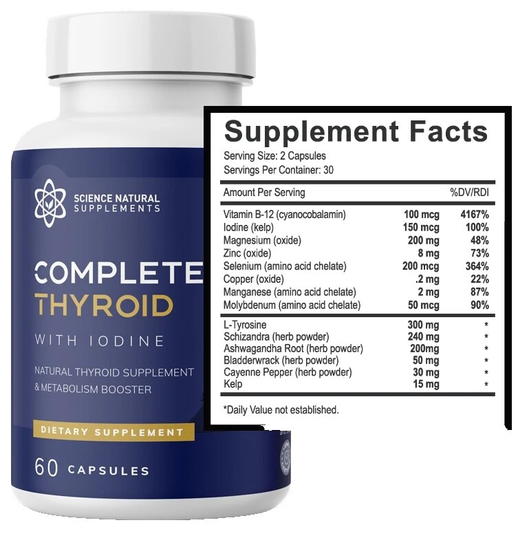 Suplementos de salud de vitaminas y minerales dorados