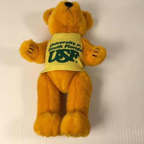 University of South Florida Tshirt Yellow Orange 9” bear plush steven smith ucsf - Picture 7 of 10