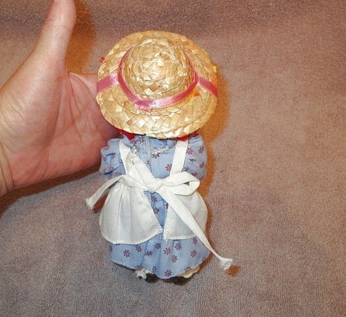 Llave de latón trapo Ann cachorro amor muñeca porcelana hilo pelo mejores amigos perro bebé - Imagen 10 de 11
