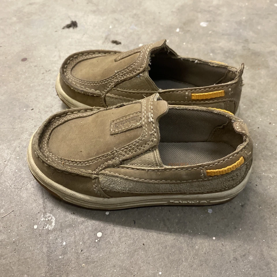 Timberland малыш коричневый замшевый поскользнуться на туфли размер 9 - Изображение 2 из 4