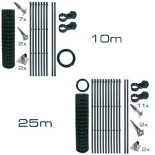 Schweißgitterzaun Komplettset Zaun-Set Gartenzaun Einschlaghülsen Gartenzaunset