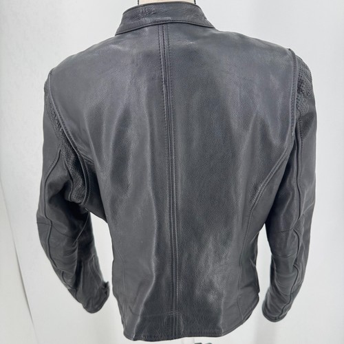 First Classics Leather Jacket Sleek WOMENS Black Insulated Full Zip Moto SIZE XL - Picture 15 of 24