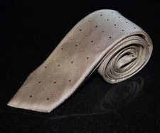 Recent ROBERT TALBOTT BOC Silk Tie Formal Pin Dot Bronze 60" 3.25" Hand Made