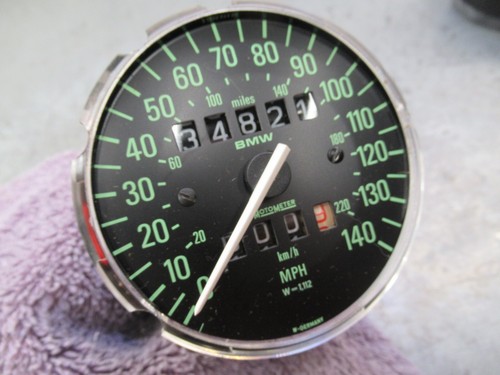 BMW Airhead Speedometer W=1.112 r100 r100rt r100rs r75/6 r75/7 All Works 34k - Picture 2 of 7
