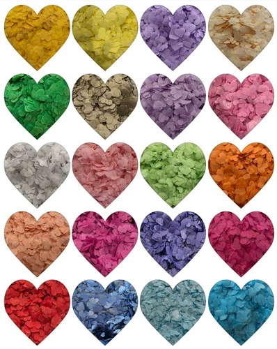 10000+Biodegradable Mixed Sizes Hearts Wedding Confetti