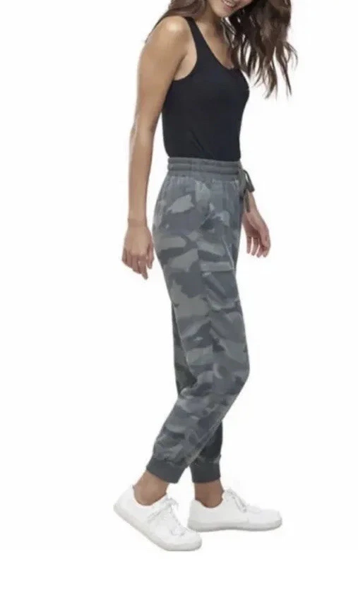 NEW Splendid Women s Camp Lounge Jogger Pants Green Camo Size M