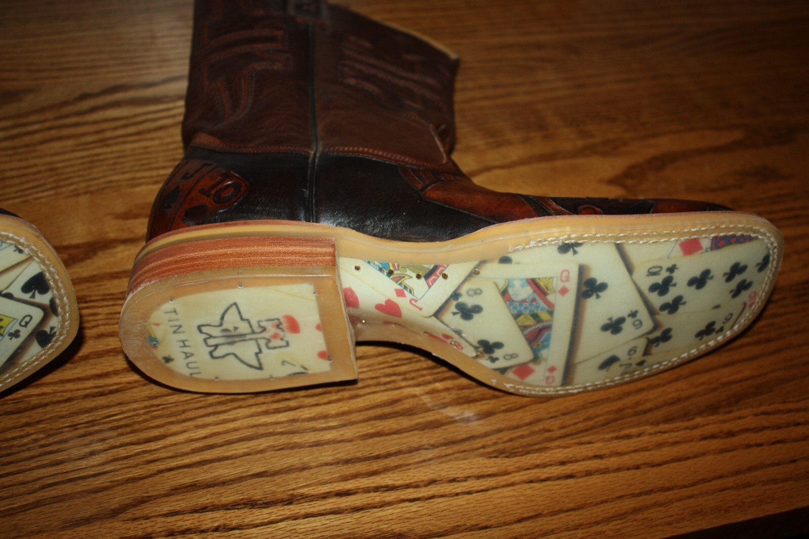 The Gambler Tin Haul Co Cowboy Boots New In Box. eBay