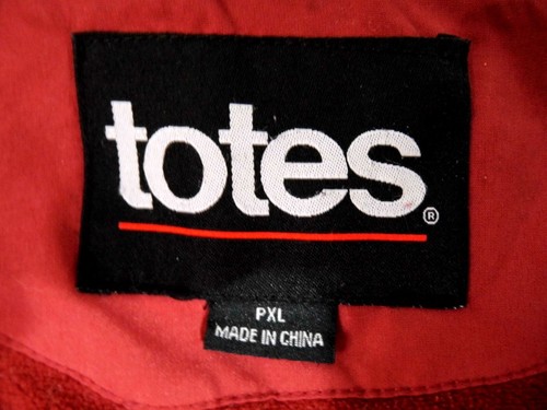Totes Woman Maroon Full Zip Hood Pockets Fleece Lined Travel Work Jacket Sz PXL - Picture 7 of 11