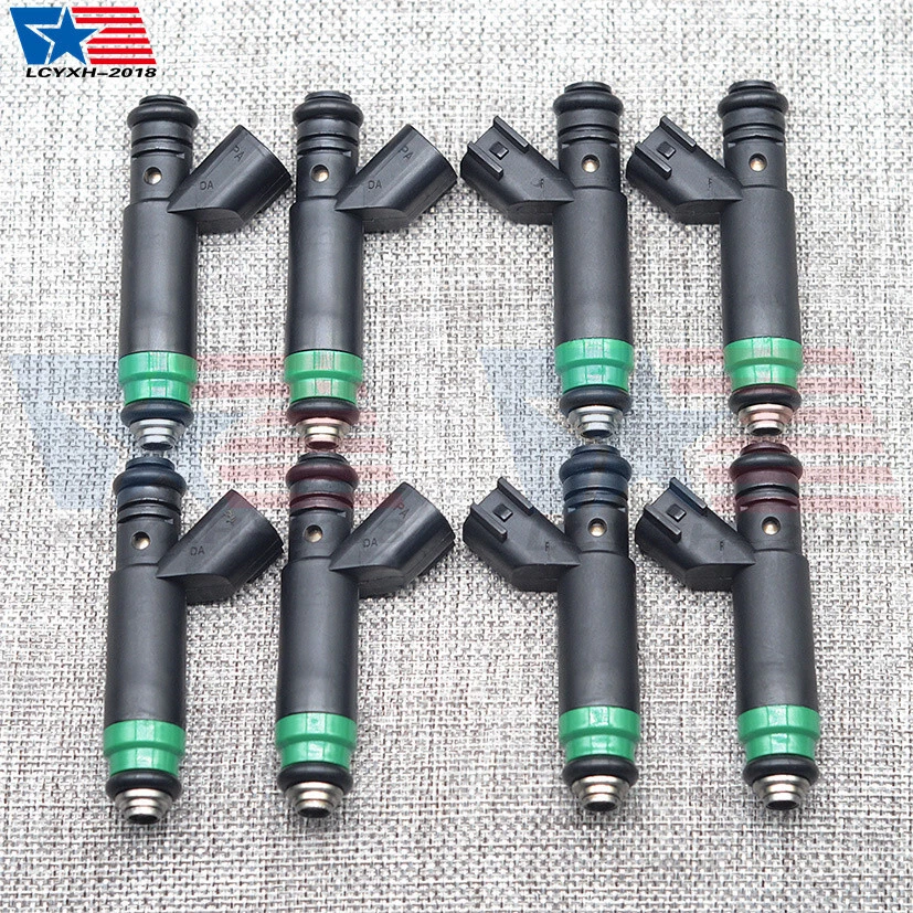 Juego de 8 inyectores de combustible de gasolina para camioneta Ram Jeep Grand Cherokee Dodge 1500 Durango Foto 4 de 4