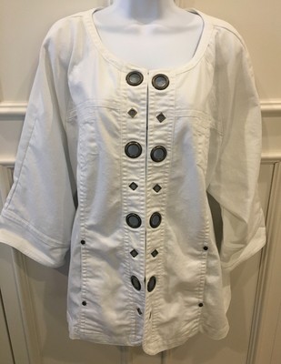 white denim jacket size 24