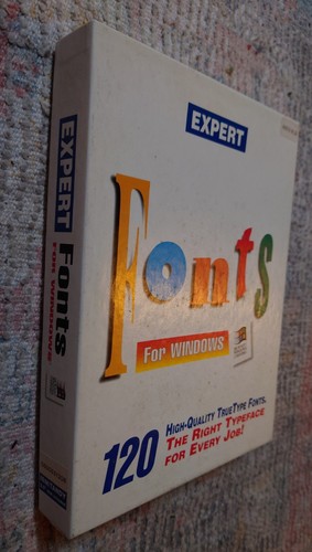 Vintage PC software Expert Fonts for Windows 3.1 Complete big Box - Picture 3 of 5