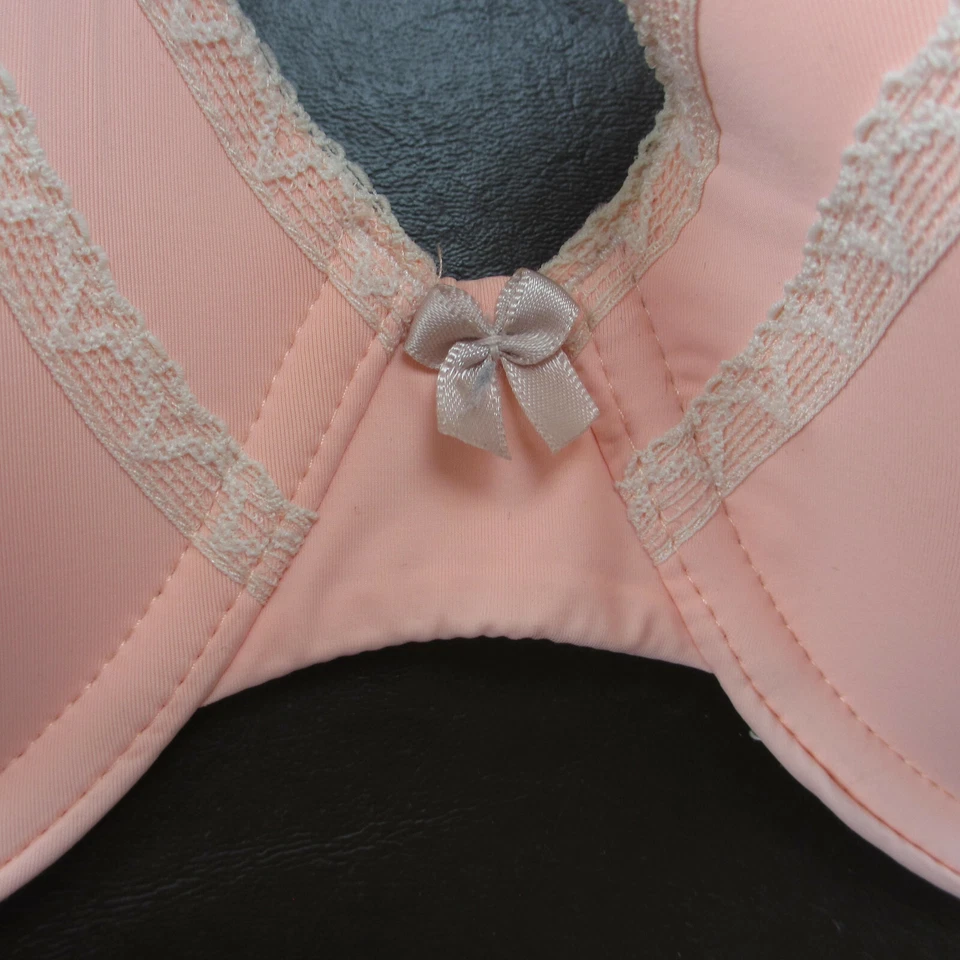 Gap Body Bra 36D Pink Lace Underwire Padded Adjustable Clasp Back - Image 3 of 4