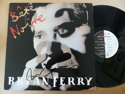 BRYAN FERRY signed Autogramm signiert auf ''BETE NOIRE'' Vinyl Schallplatte LP