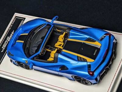 Ferrari 488 Pista Spider NOVITEC (R.Blue/y.stripe) [Davis