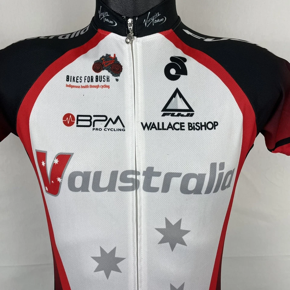 Camiseta masculina de ciclismo Champ-sys corte corrida tamanho P pequena Vaustrália poliéster Mateship - Imagem 3 de 4