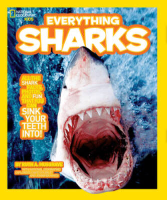 National Geographic Kids Everything Sharks: All the shark facts, pho - VERY GOOD